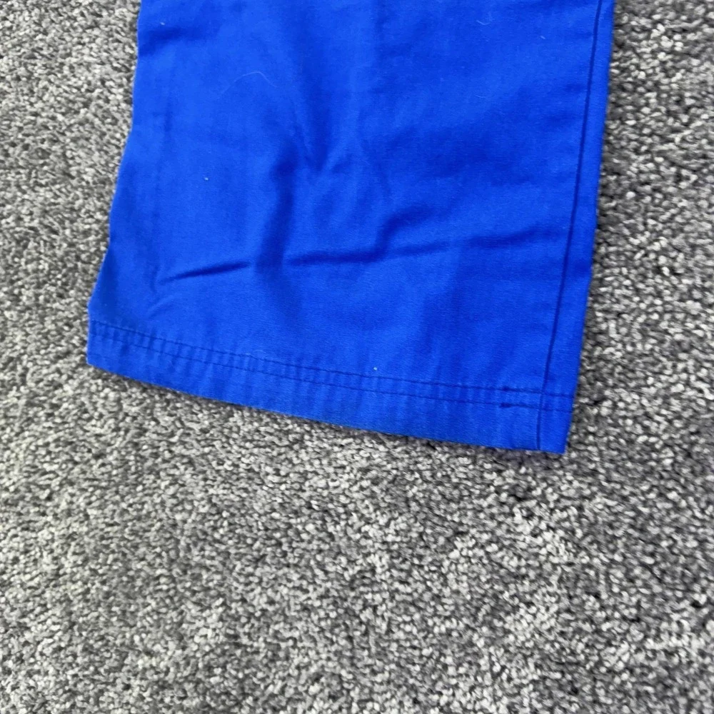 Cherokee Workwear Pants Mens L Blue Scrub Elastic Waist Drawstring Cargo Pockets